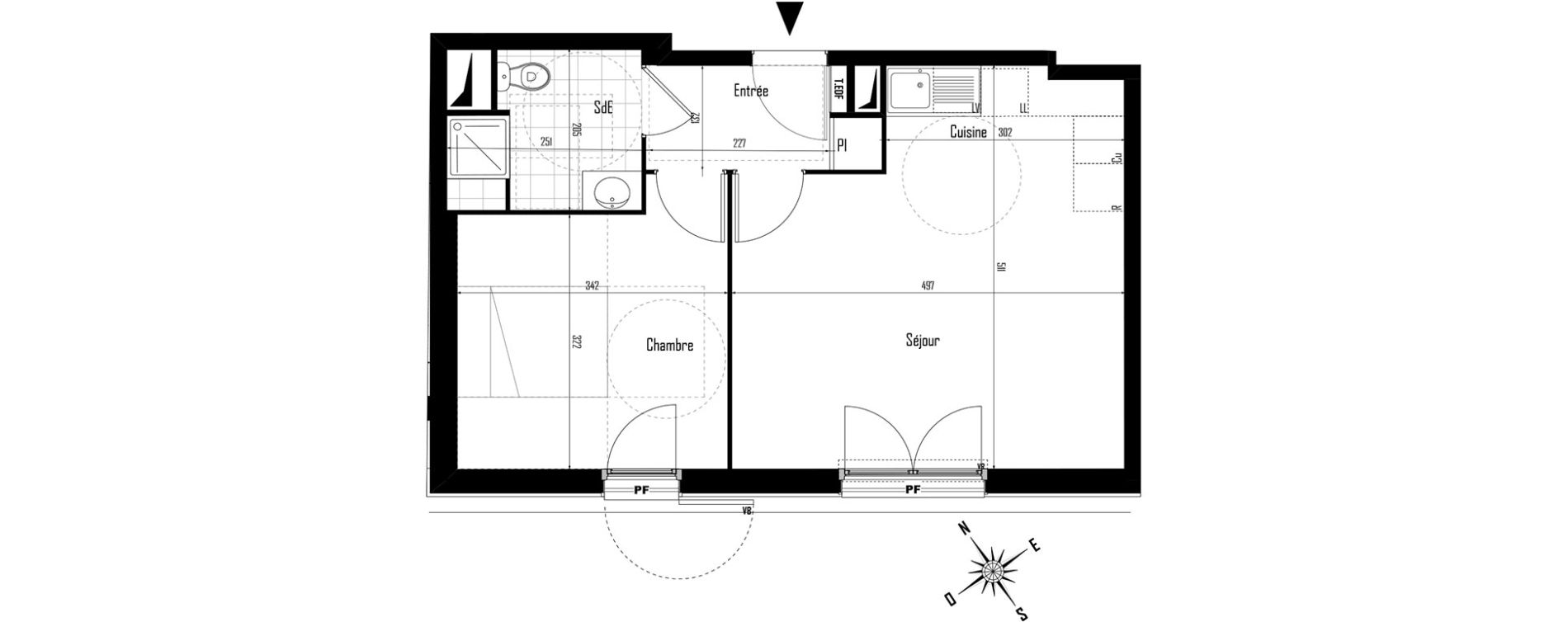 Appartement T2 de 42,00 m2 &agrave; Drancy Centre