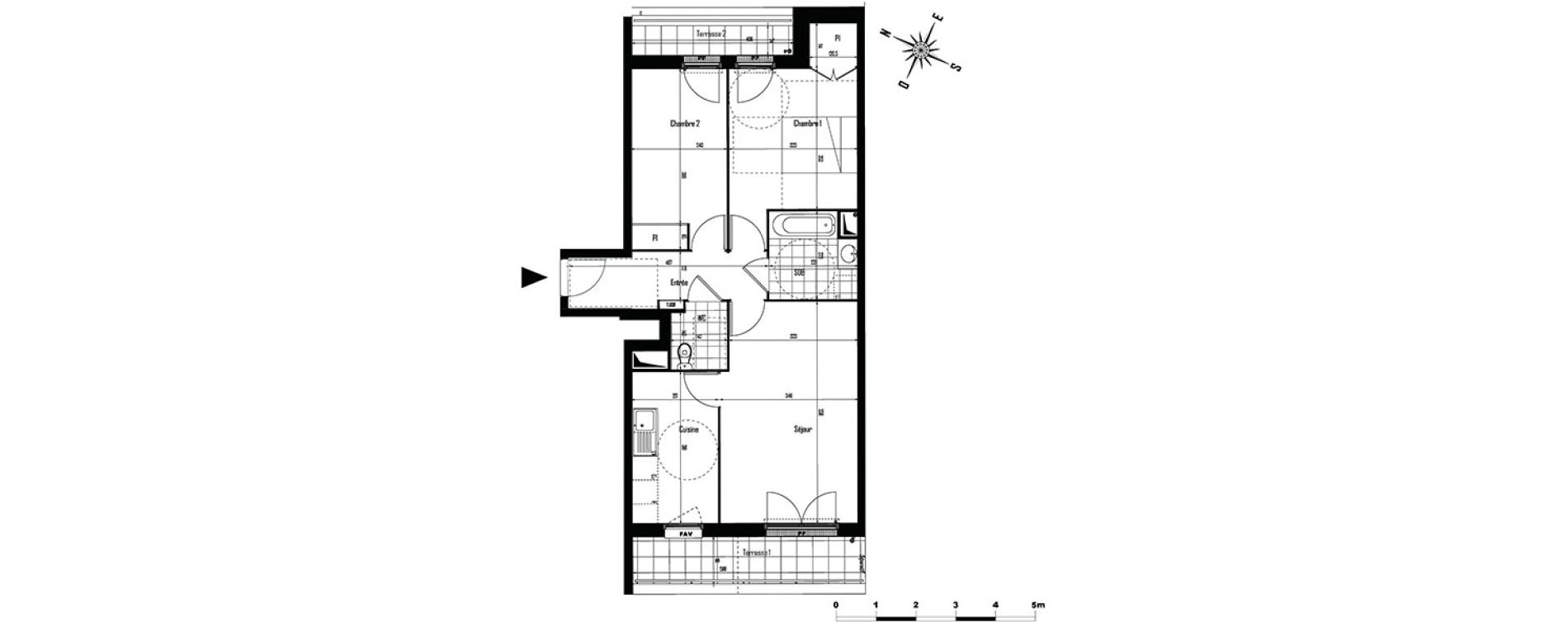 Appartement T3 de 65,10 m2 &agrave; Drancy Centre