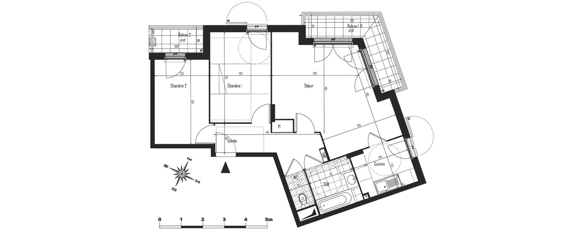 Appartement T3 de 64,60 m2 &agrave; Drancy Centre