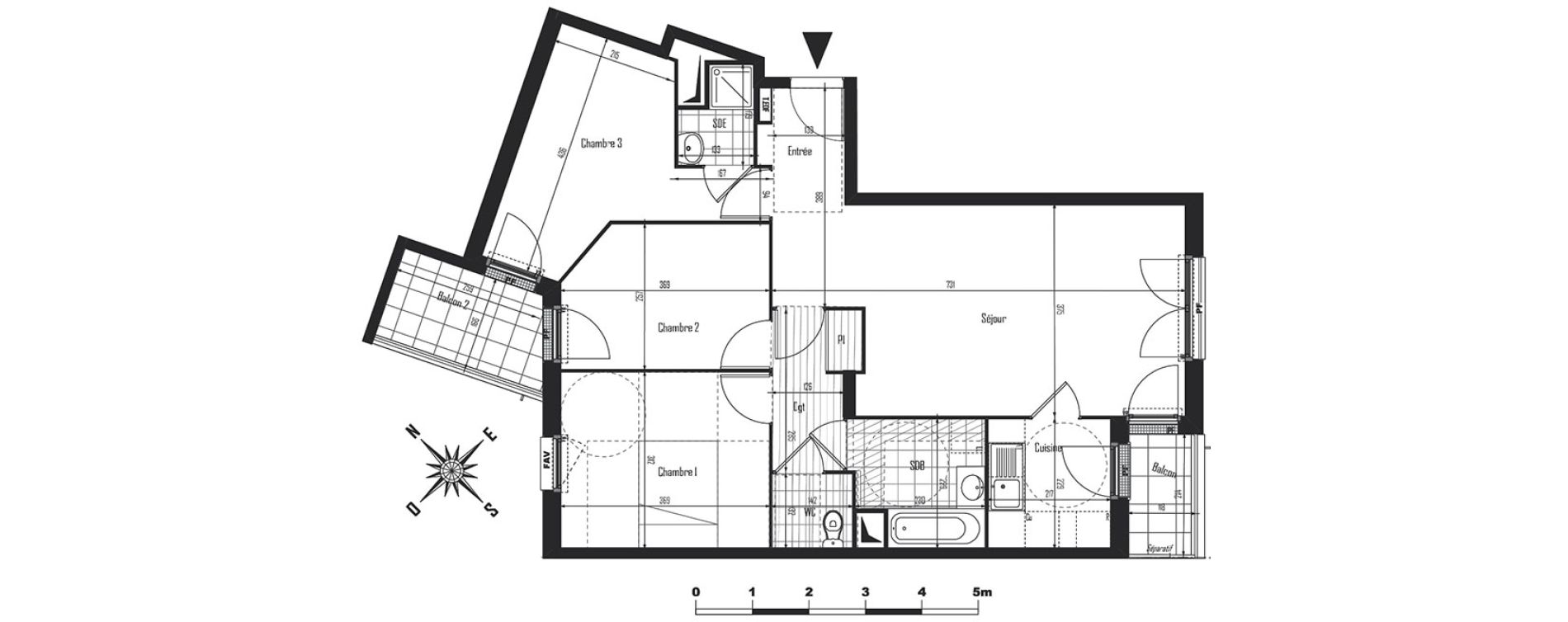 Appartement T4 de 77,60 m2 &agrave; Drancy Centre