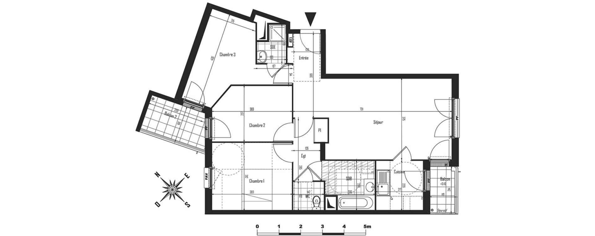 Appartement T4 de 77,60 m2 &agrave; Drancy Centre