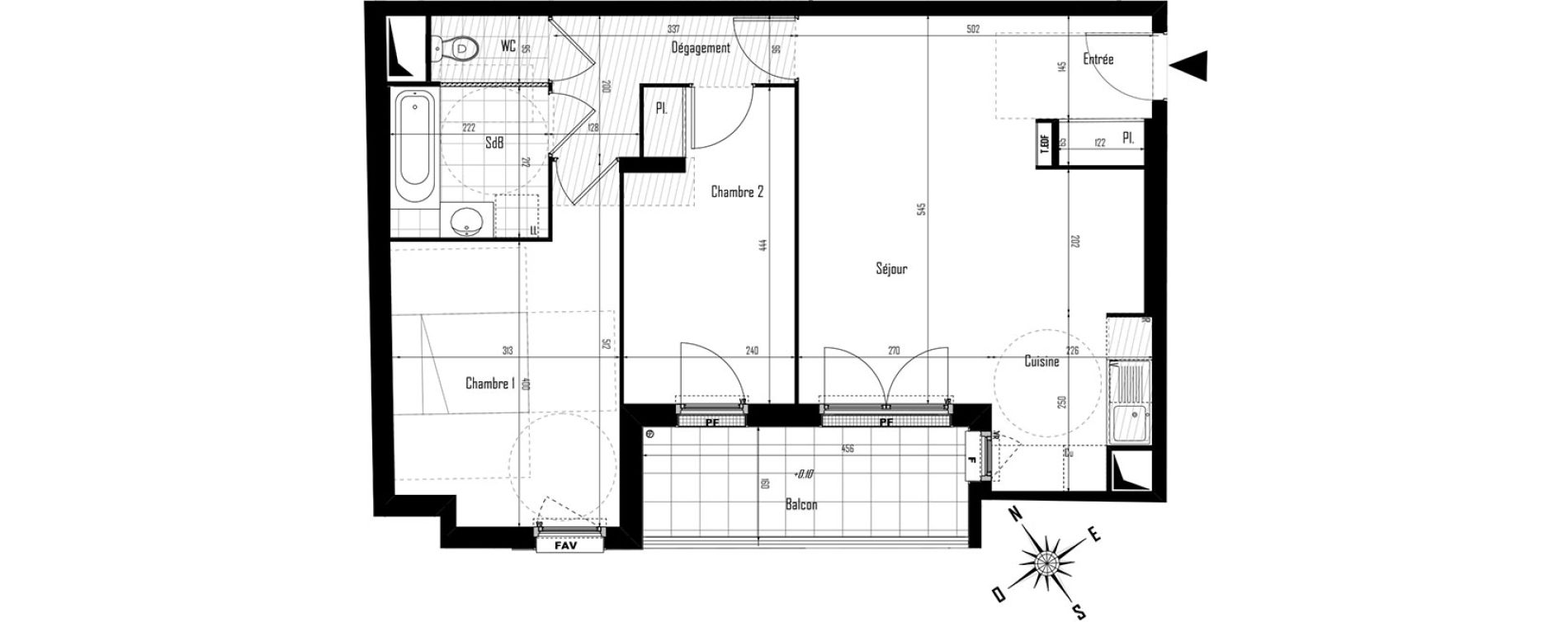 Appartement T3 de 63,20 m2 &agrave; Drancy Centre