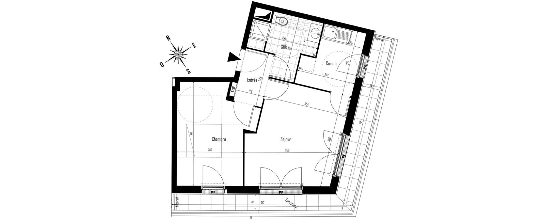Appartement T2 de 42,30 m2 &agrave; Drancy Centre