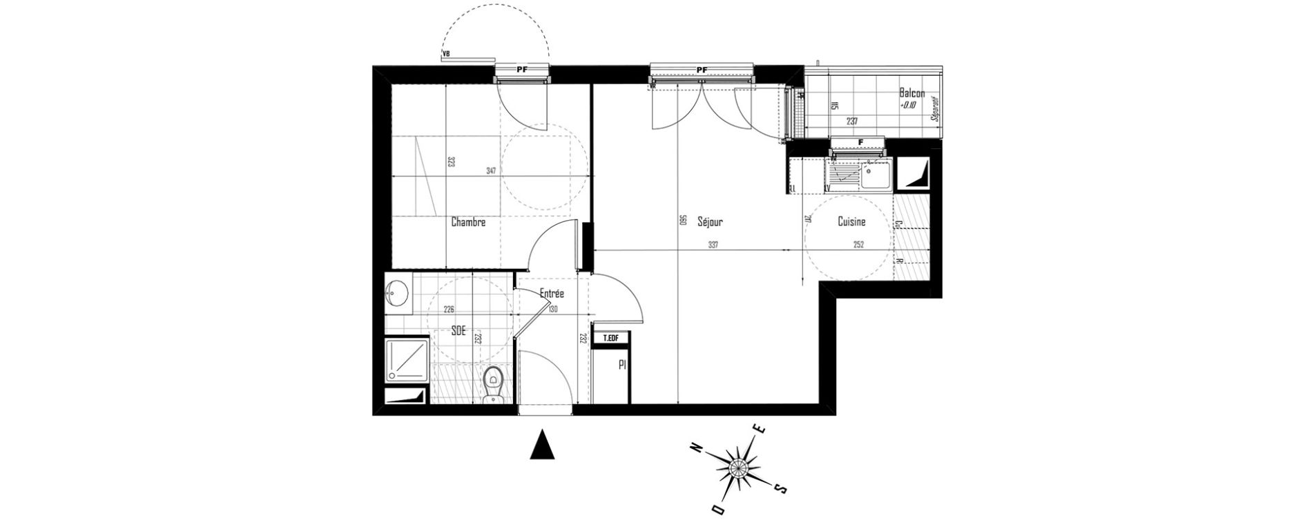 Appartement T2 de 44,00 m2 &agrave; Drancy Centre