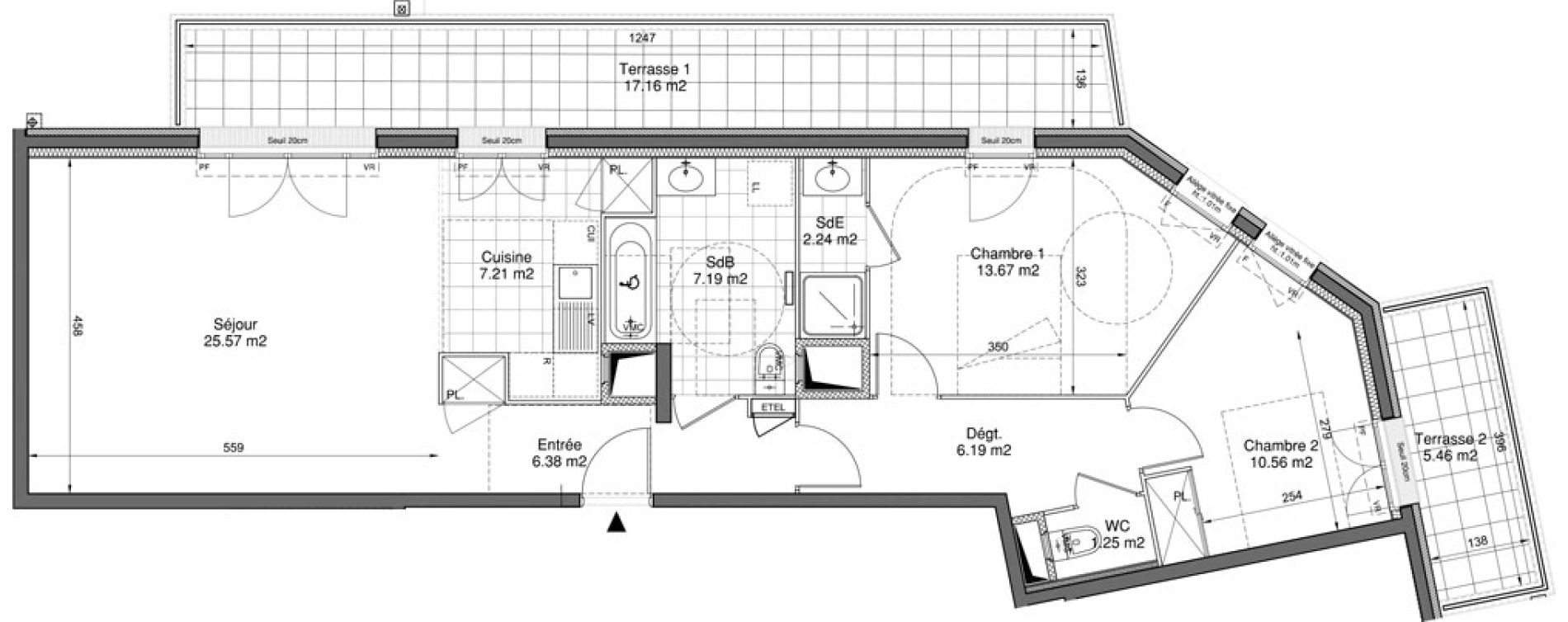 Appartement T3 de 80,26 m2 &agrave; Drancy Centre