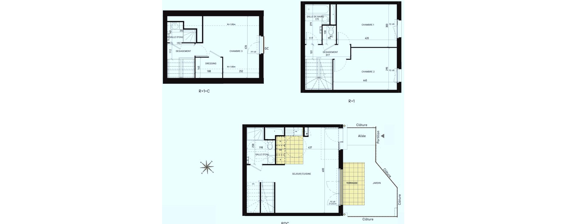 Maison T4 de 84,32 m2 &agrave; Drancy Les oiseaux