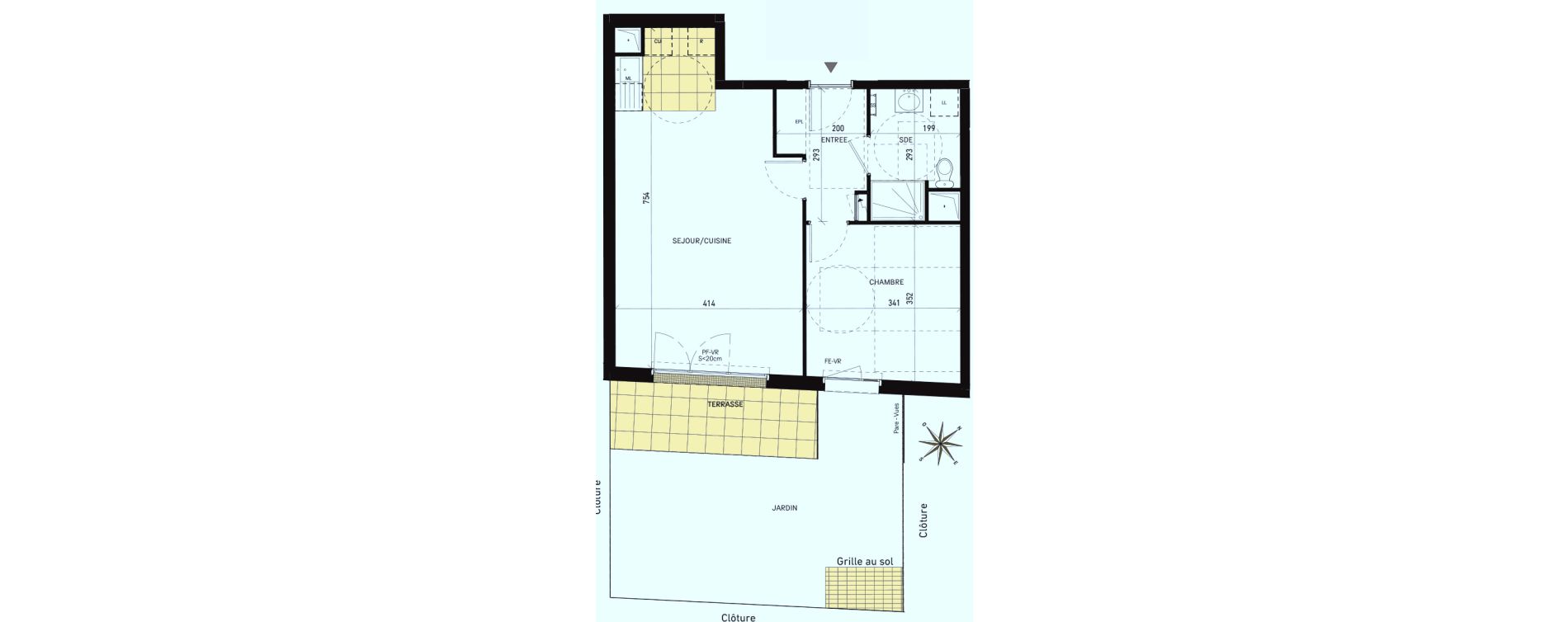 Appartement T2 de 49,07 m2 &agrave; Drancy Les oiseaux