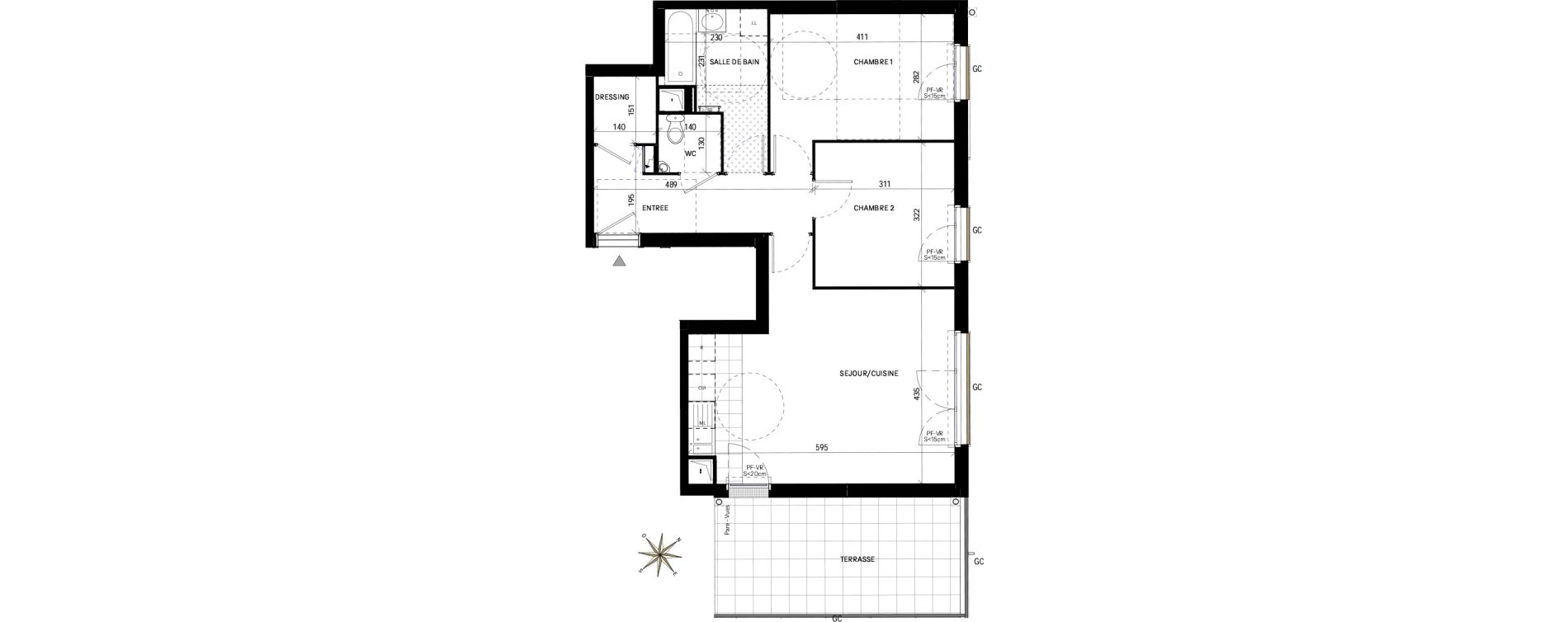 Appartement T3 de 64,40 m2 &agrave; Drancy Les oiseaux