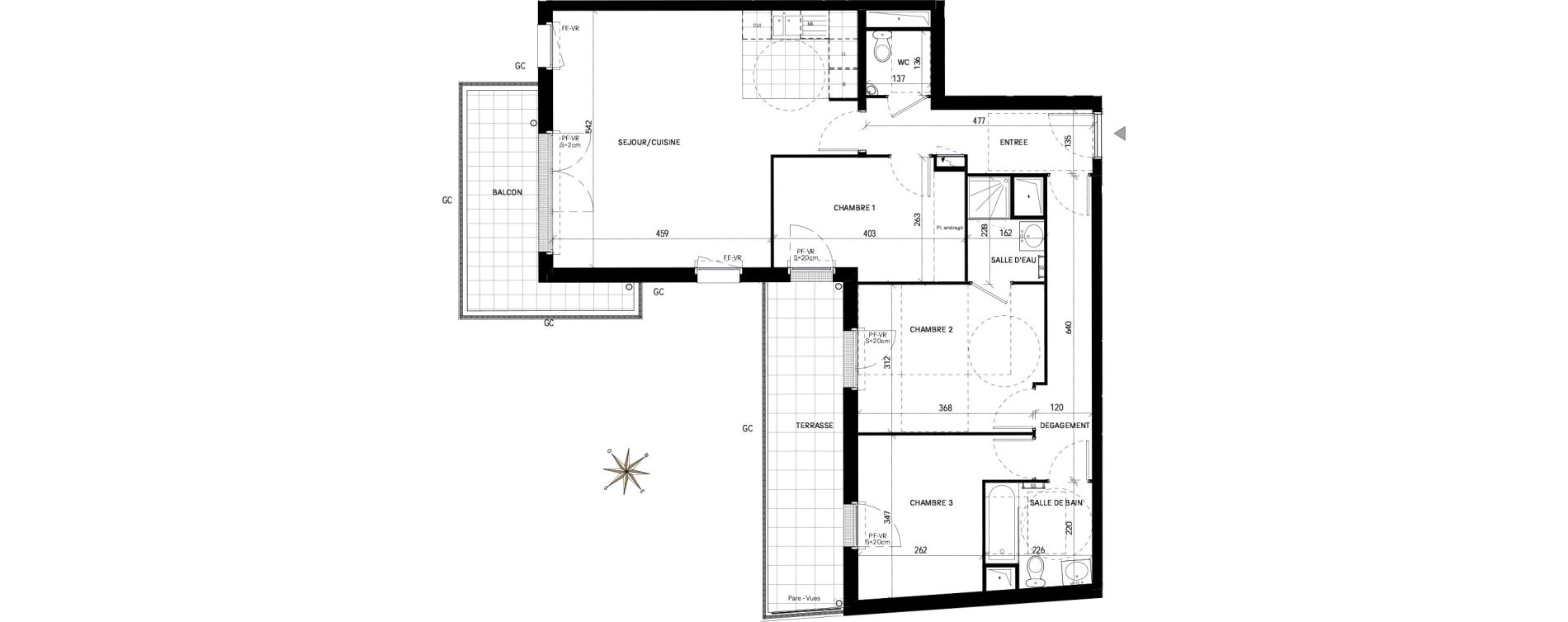 Appartement T4 de 84,10 m2 &agrave; Drancy Les oiseaux
