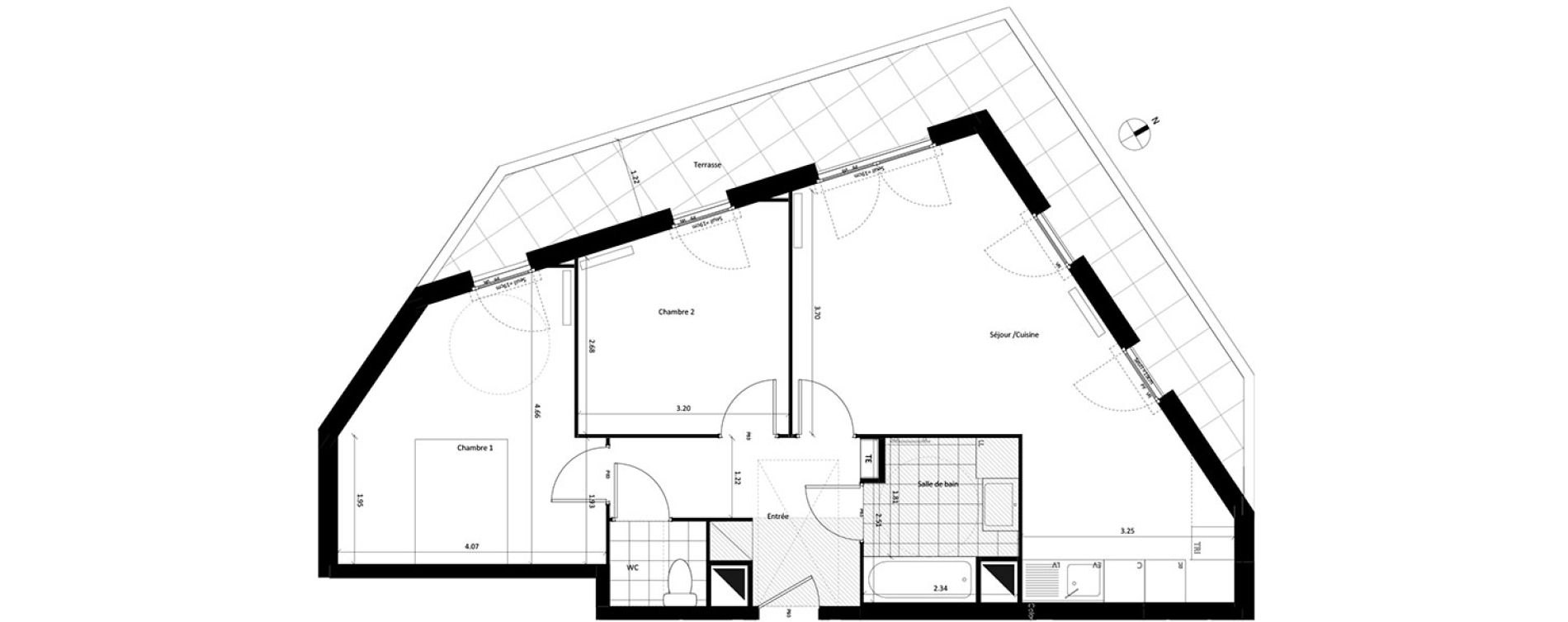 Appartement T3 de 65,56 m2 &agrave; Drancy Centre