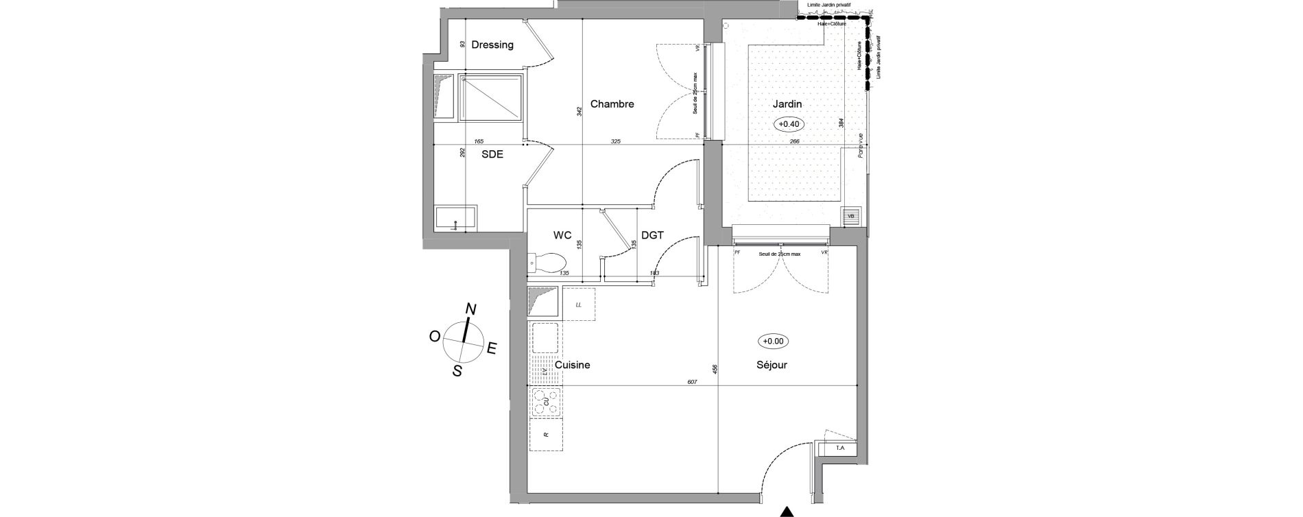 Appartement T2 de 45,12 m2 &agrave; Drancy Les oiseaux