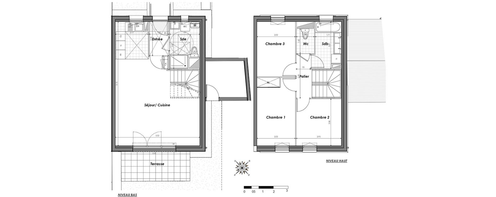 Maison T4 de 80,10 m2 &agrave; Dugny Centre