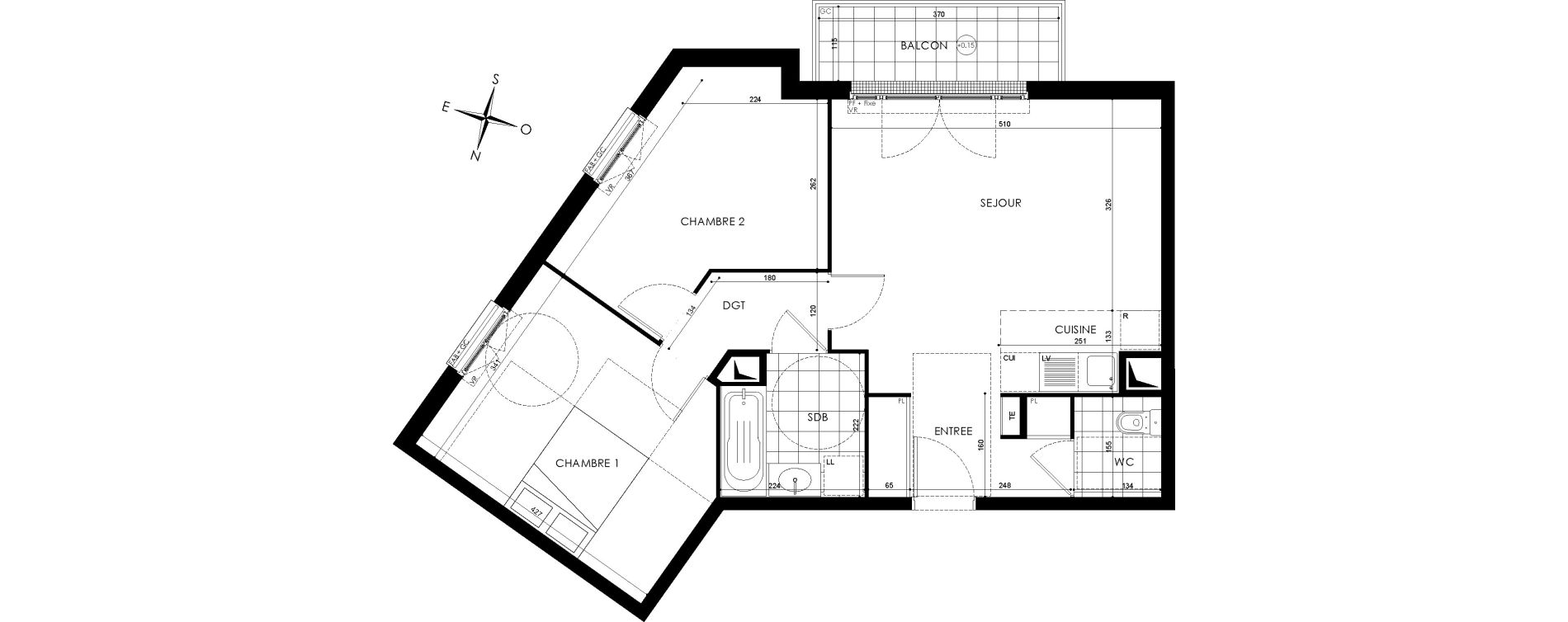 Appartement T3 de 61,87 m2 &agrave; Gagny Centre