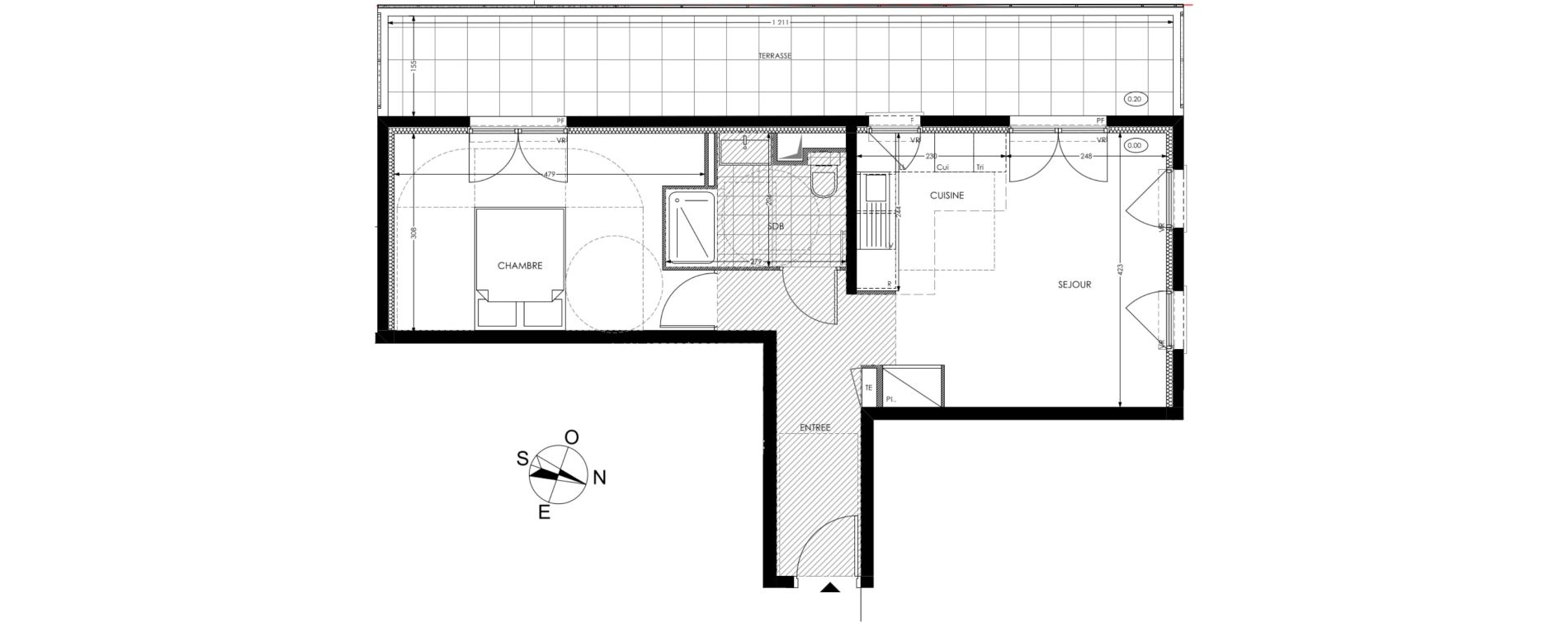 Appartement T2 de 45,34 m2 &agrave; Gagny Centre