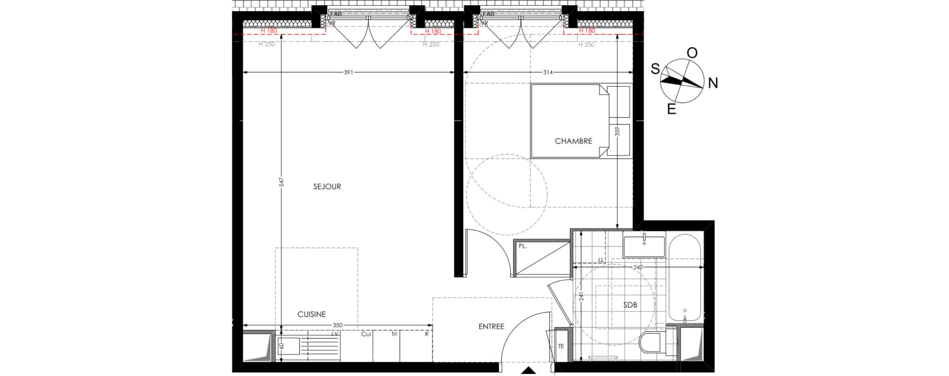 Appartement T2 de 46,00 m2 &agrave; Gagny Centre