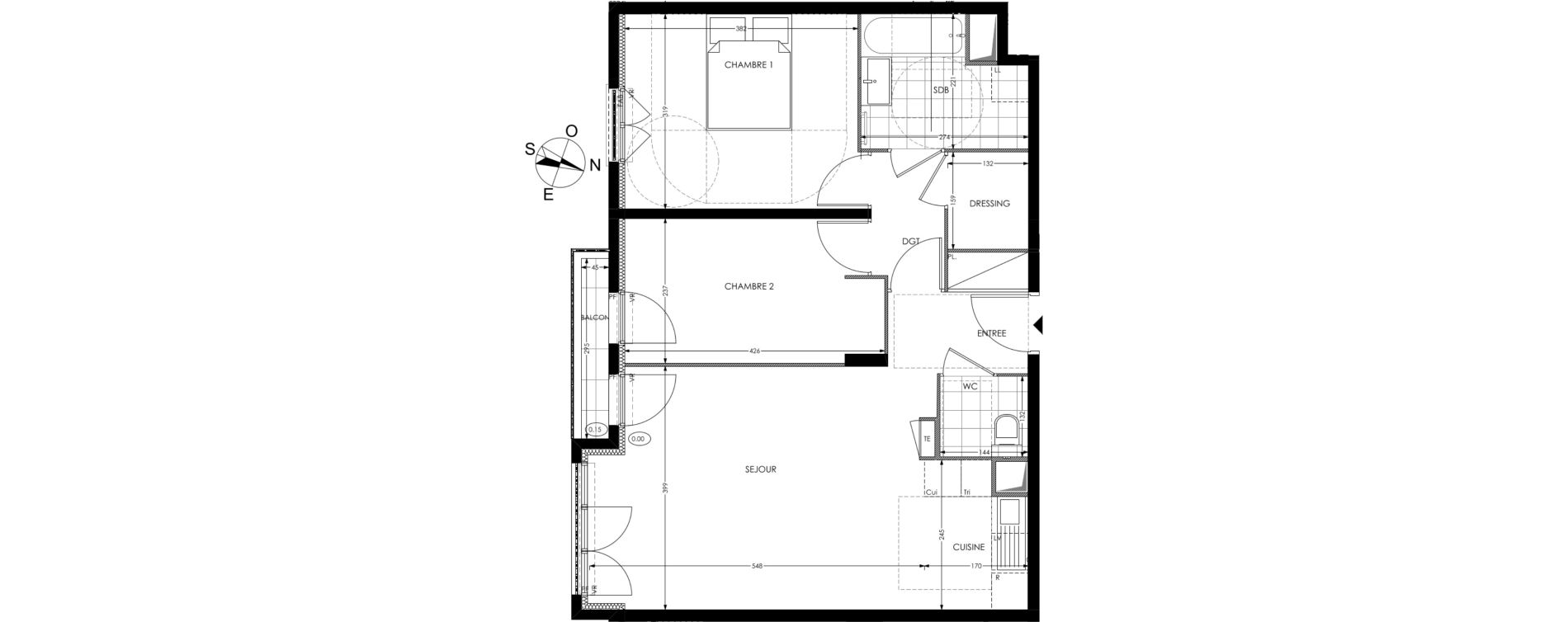 Appartement T3 de 62,87 m2 &agrave; Gagny Centre