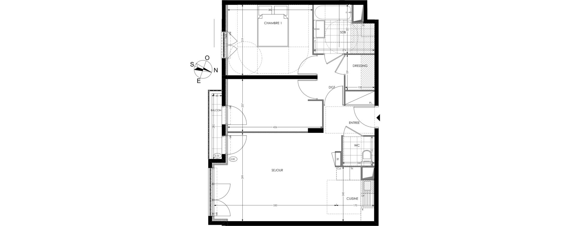 Appartement T3 de 62,82 m2 &agrave; Gagny Centre