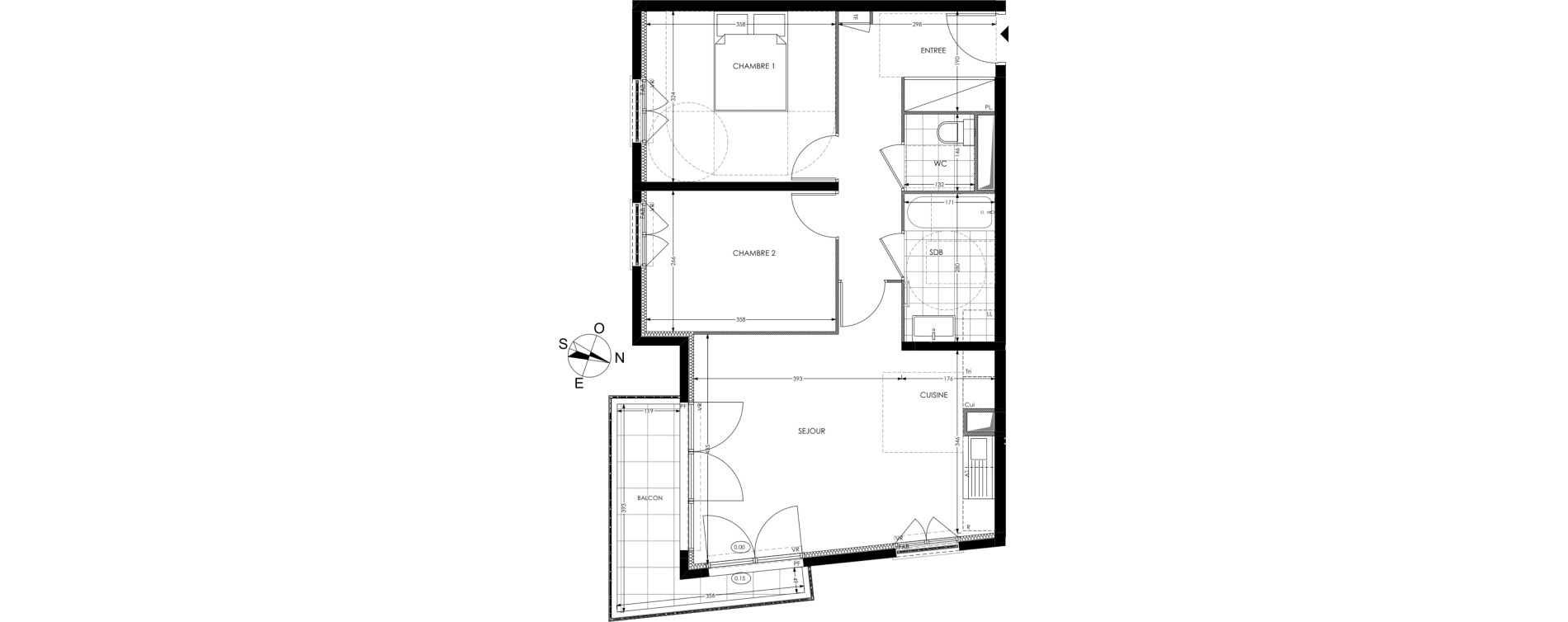 Appartement T3 de 60,71 m2 &agrave; Gagny Centre