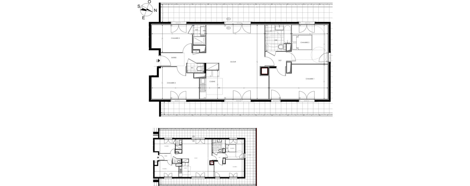 Appartement T5 de 106,29 m2 &agrave; Gagny Centre