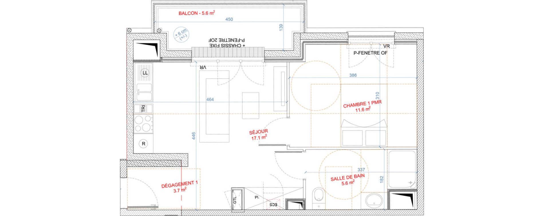 Appartement T2 de 38,00 m2 &agrave; Gagny Centre