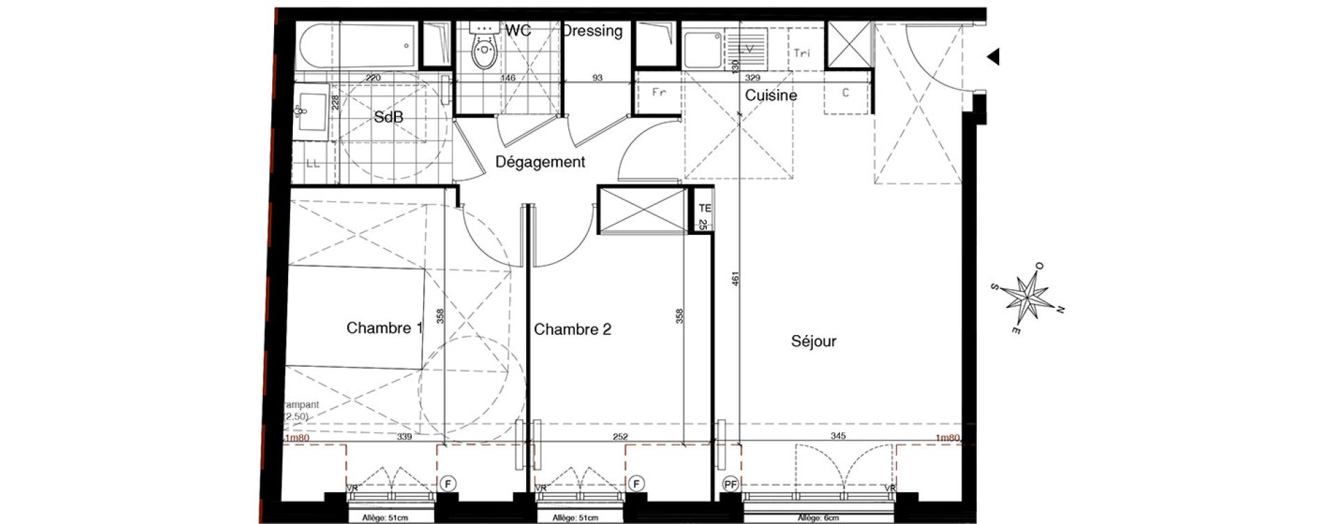 Appartement T3 de 56,50 m2 &agrave; Gagny Centre