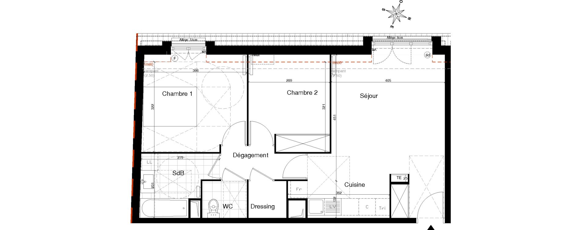 Appartement T3 de 59,70 m2 &agrave; Gagny Centre
