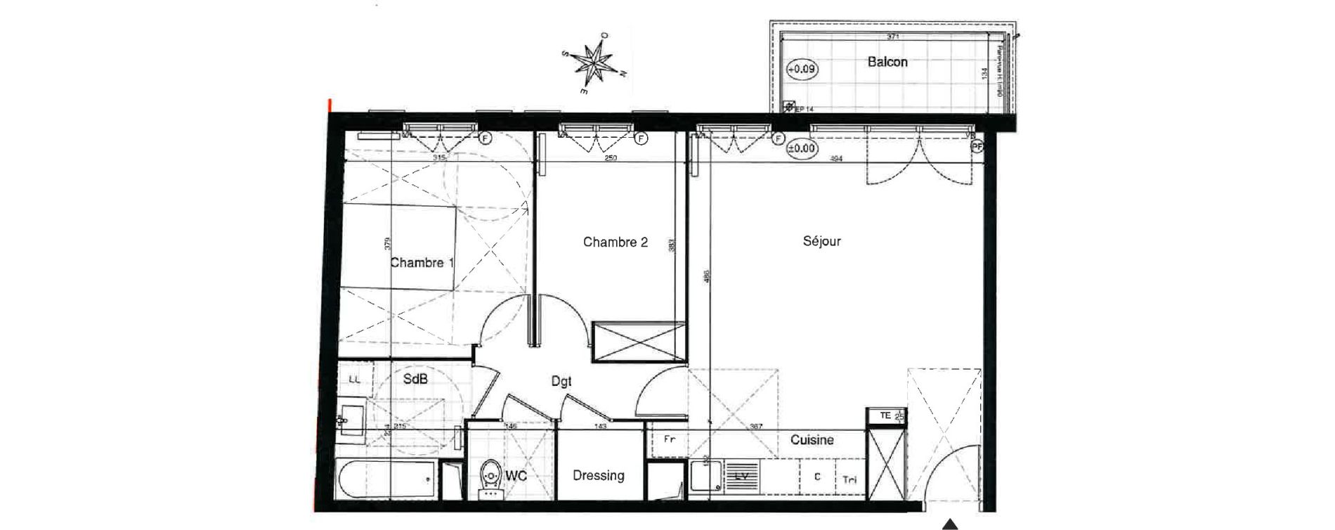 Appartement T3 de 64,55 m2 &agrave; Gagny Centre