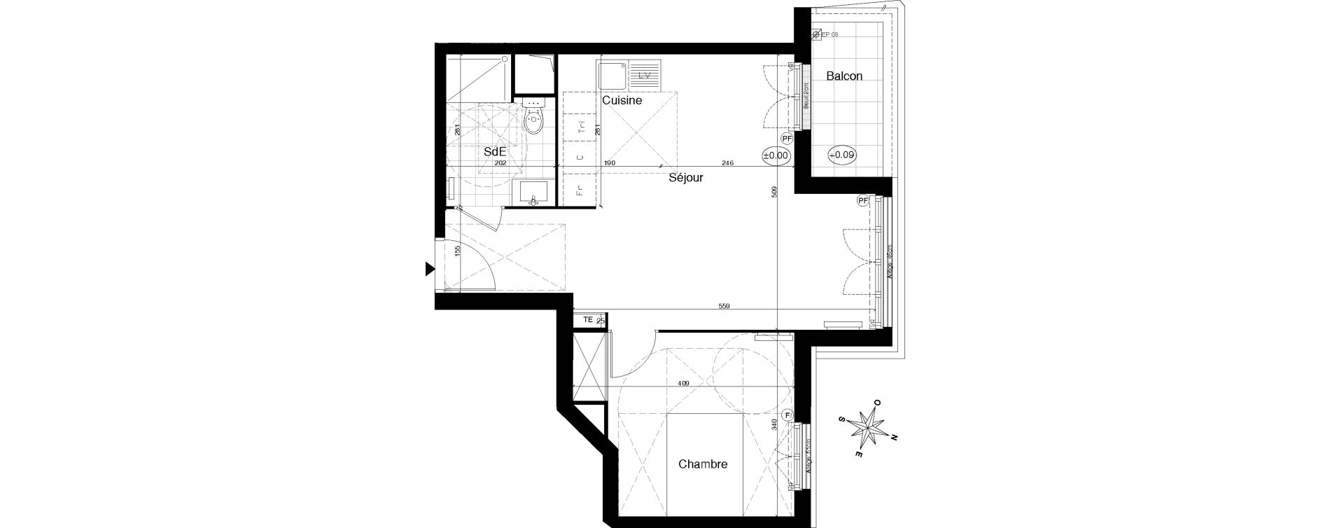 Appartement T2 de 46,20 m2 &agrave; Gagny Centre