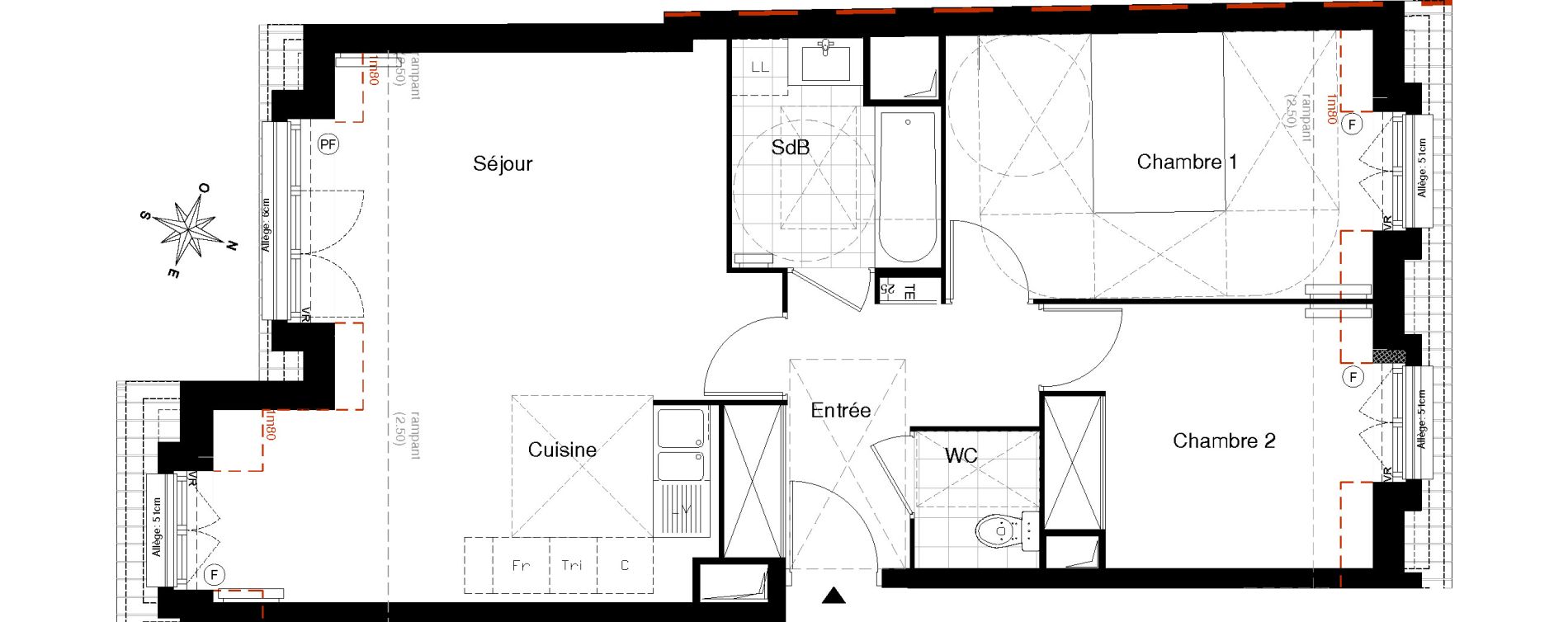 Appartement T3 de 63,15 m2 &agrave; Gagny Centre