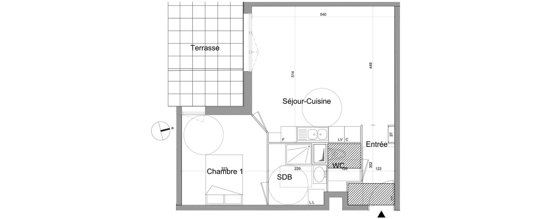 Appartement T2 de 47,99 m2 &agrave; Gagny Centre