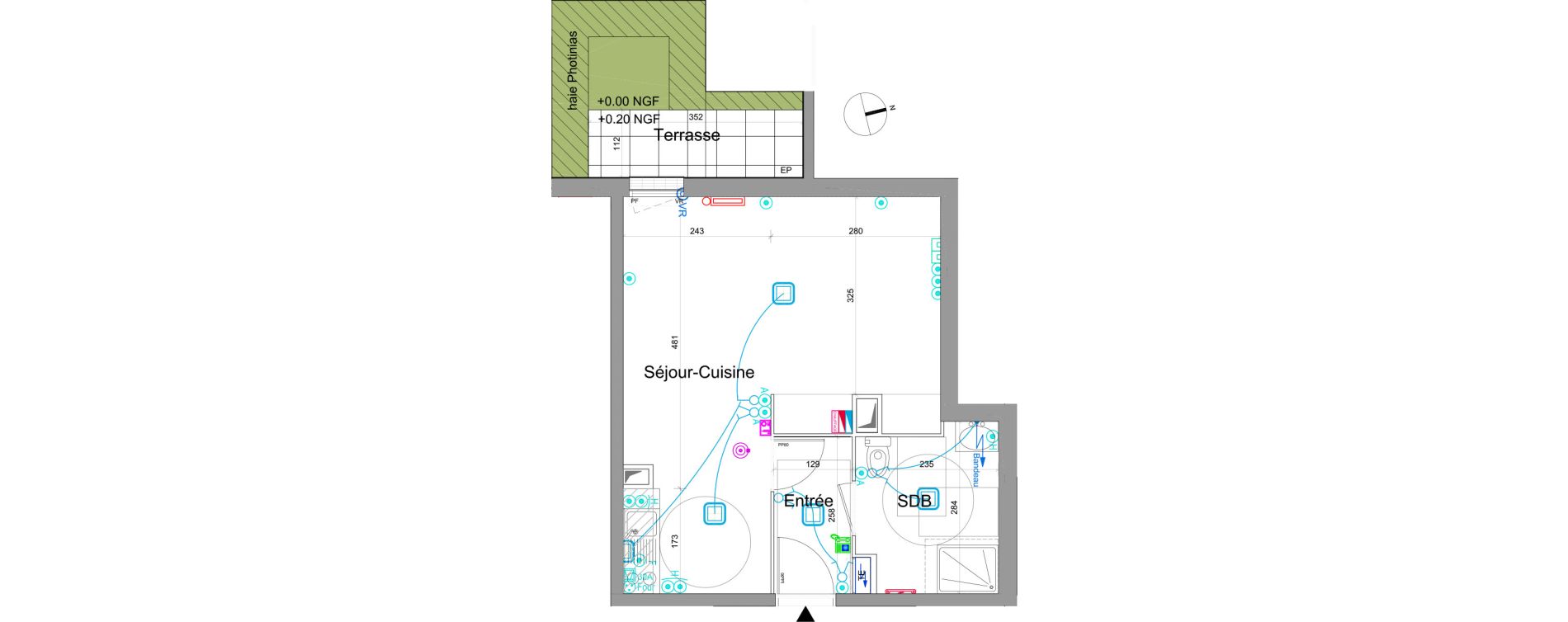 Appartement T1 de 35,65 m2 &agrave; Gagny Centre