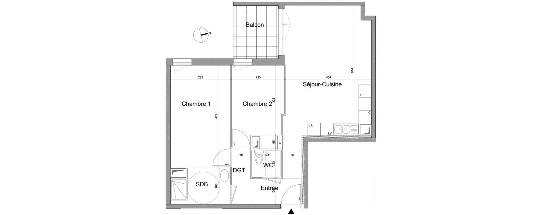 Appartement T3 de 60,10 m2 &agrave; Gagny Centre
