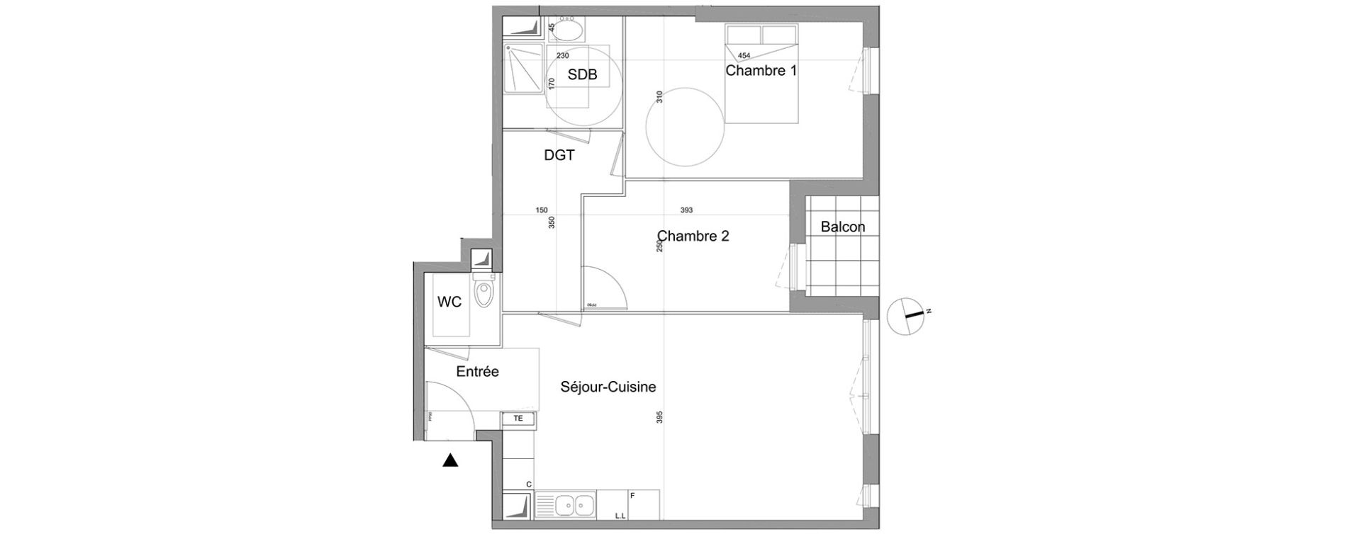 Appartement T3 de 64,92 m2 &agrave; Gagny Centre