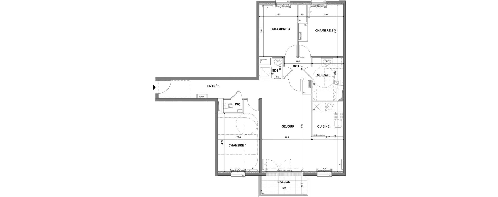 Appartement T4 de 88,20 m2 au Blanc-Mesnil La molette