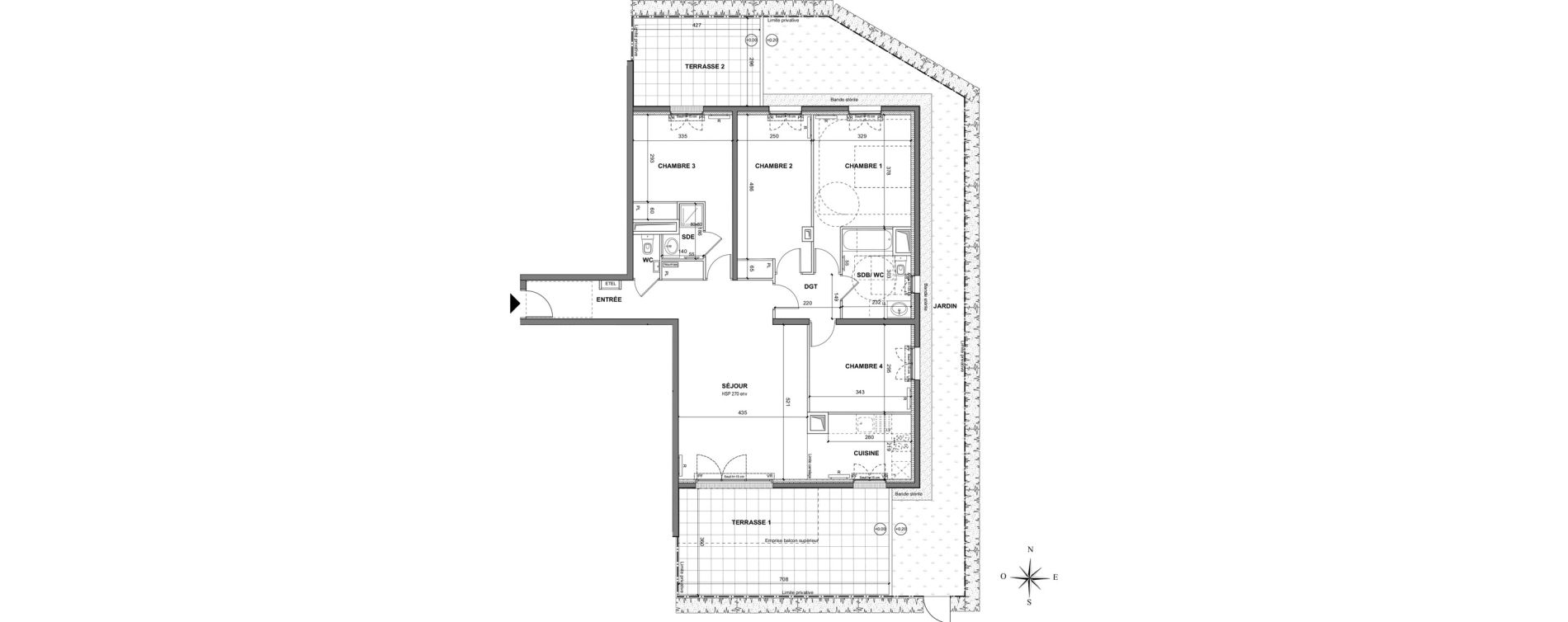 Appartement T5 de 105,30 m2 au Blanc-Mesnil La molette