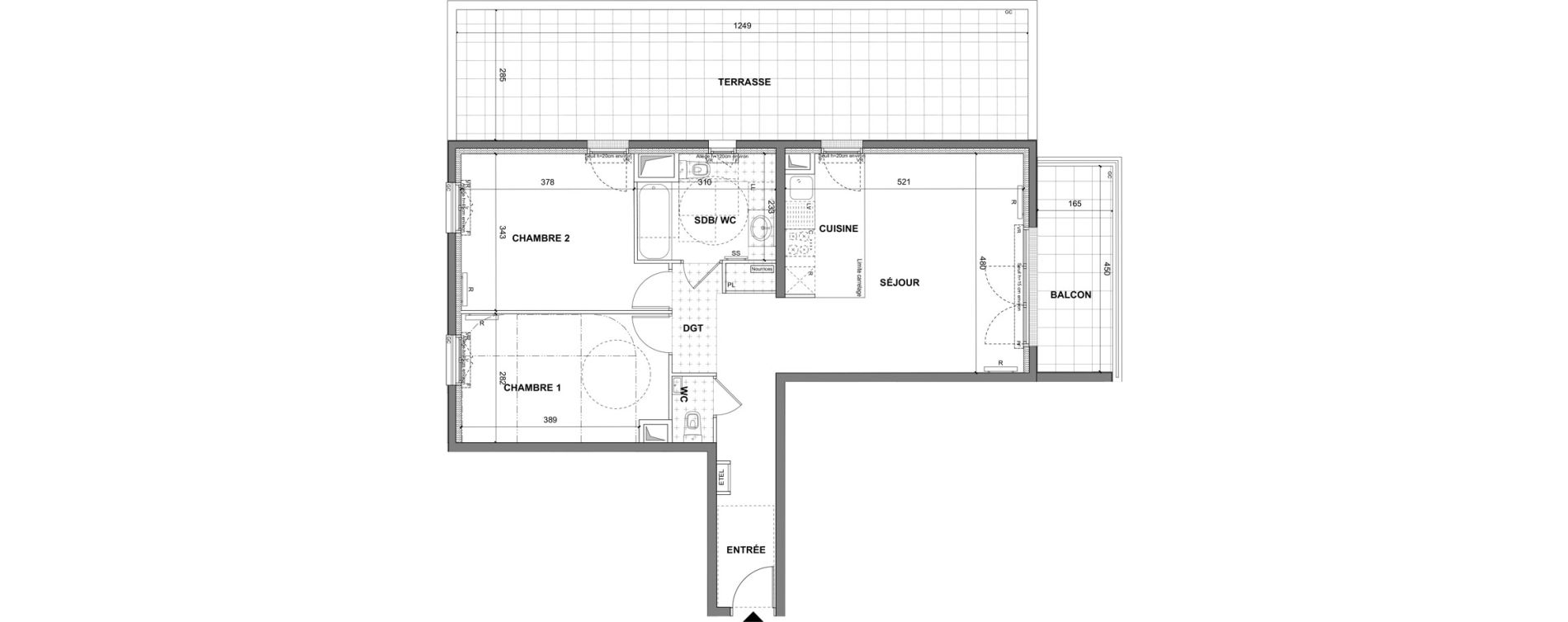 Appartement T3 de 70,80 m2 au Blanc-Mesnil La molette