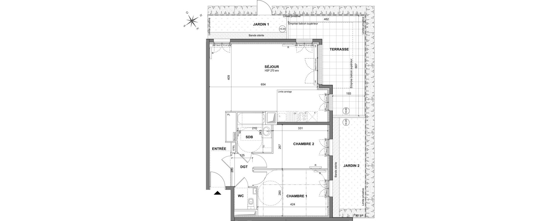 Appartement T3 de 67,20 m2 au Blanc-Mesnil La molette