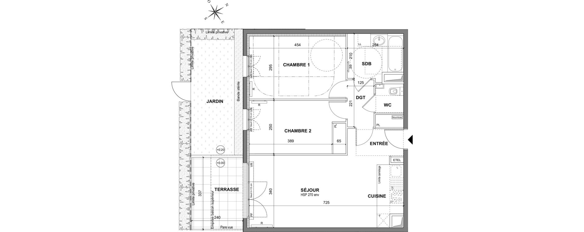Appartement T3 de 62,55 m2 au Blanc-Mesnil La molette