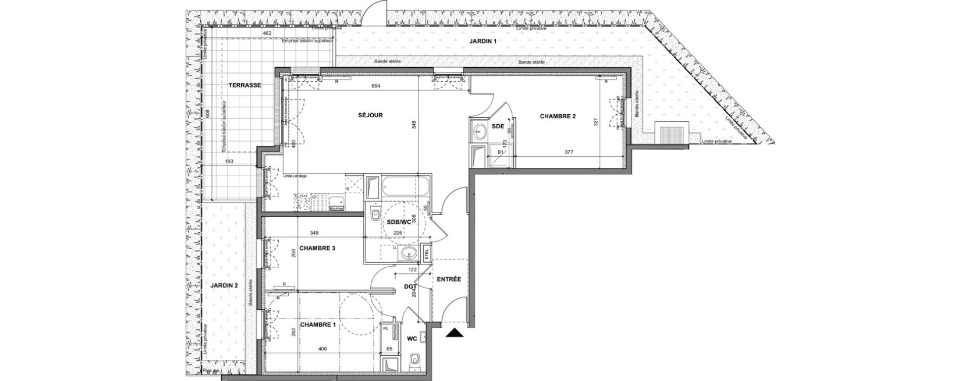 Appartement T4 de 83,70 m2 au Blanc-Mesnil La molette