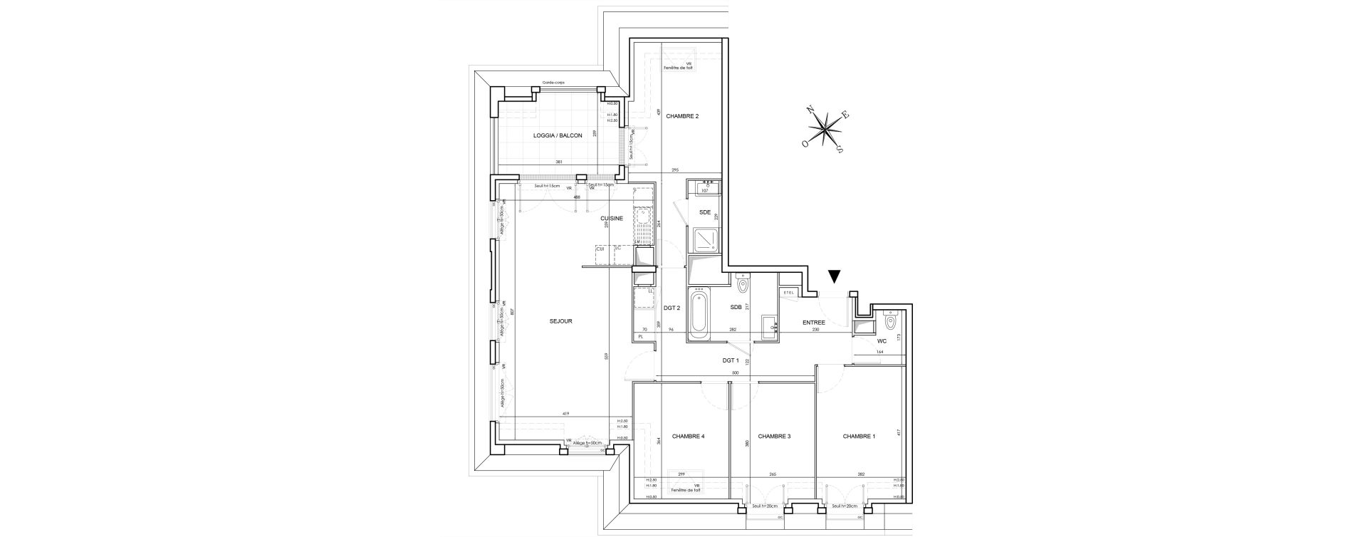 Appartement T5 de 102,80 m2 au Blanc-Mesnil Le blanc mesnil gare