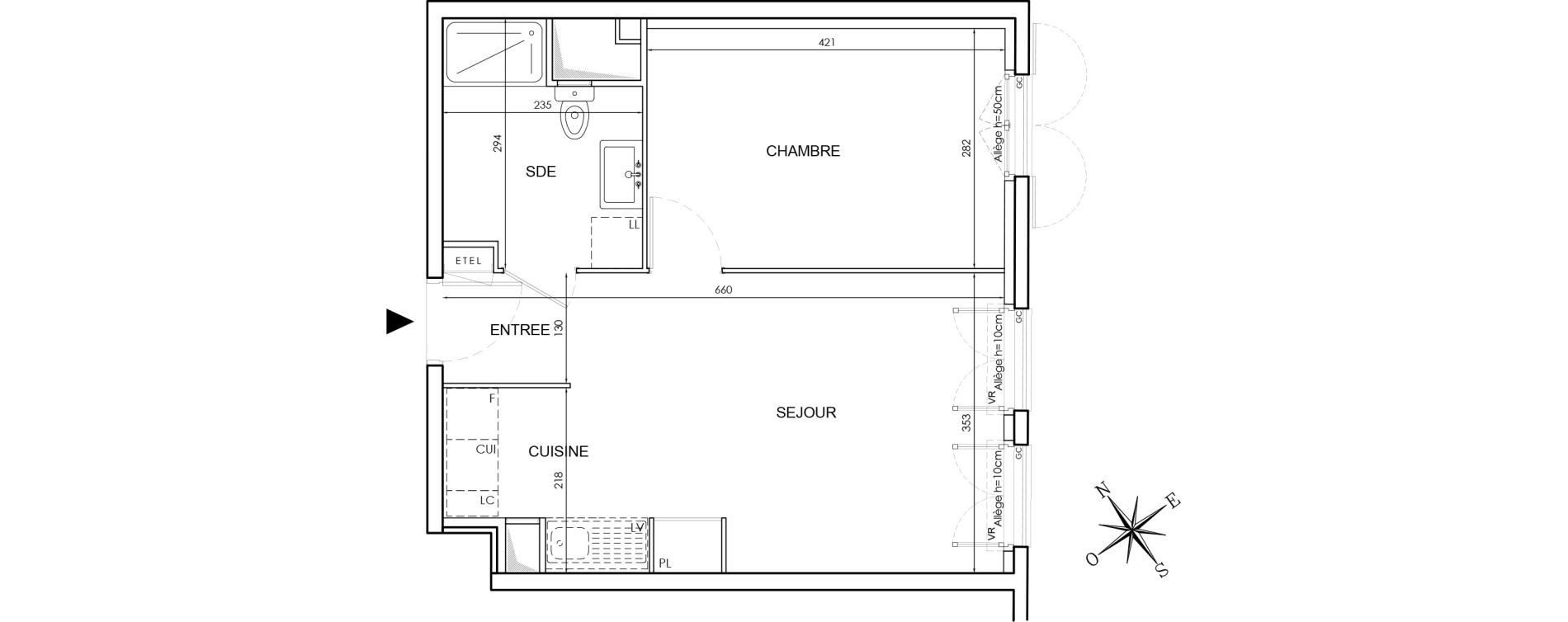 Appartement T2 de 40,02 m2 au Blanc-Mesnil Le blanc mesnil gare