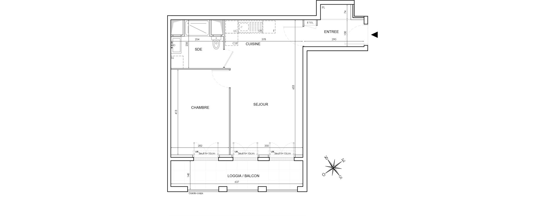 Appartement T2 de 44,82 m2 au Blanc-Mesnil Le blanc mesnil gare