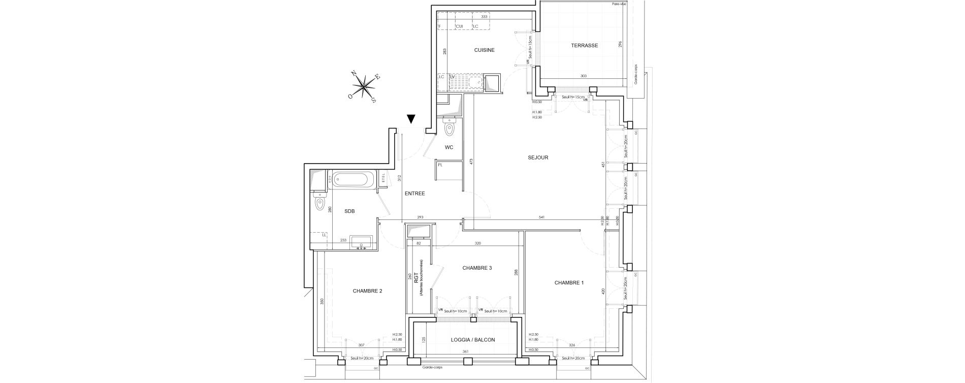 Appartement T4 de 83,17 m2 au Blanc-Mesnil Le blanc mesnil gare