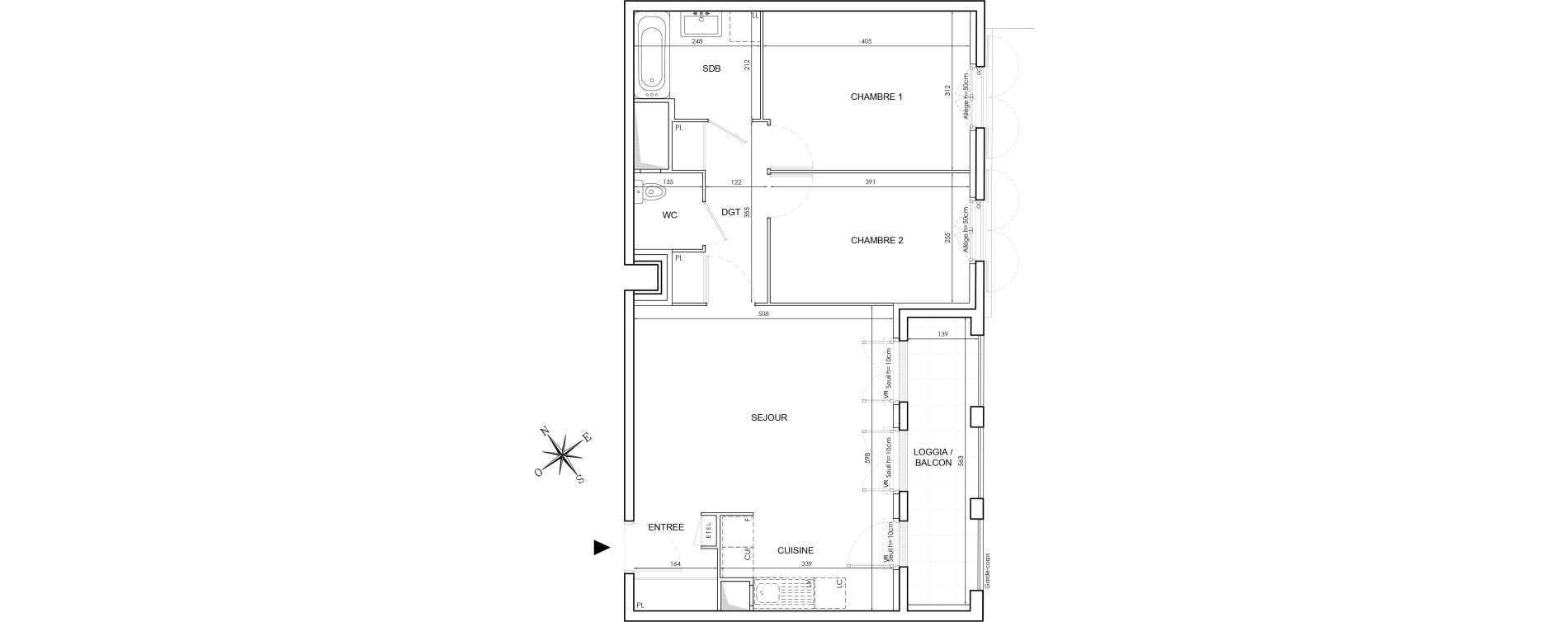 Appartement T3 de 64,64 m2 au Blanc-Mesnil Le blanc mesnil gare