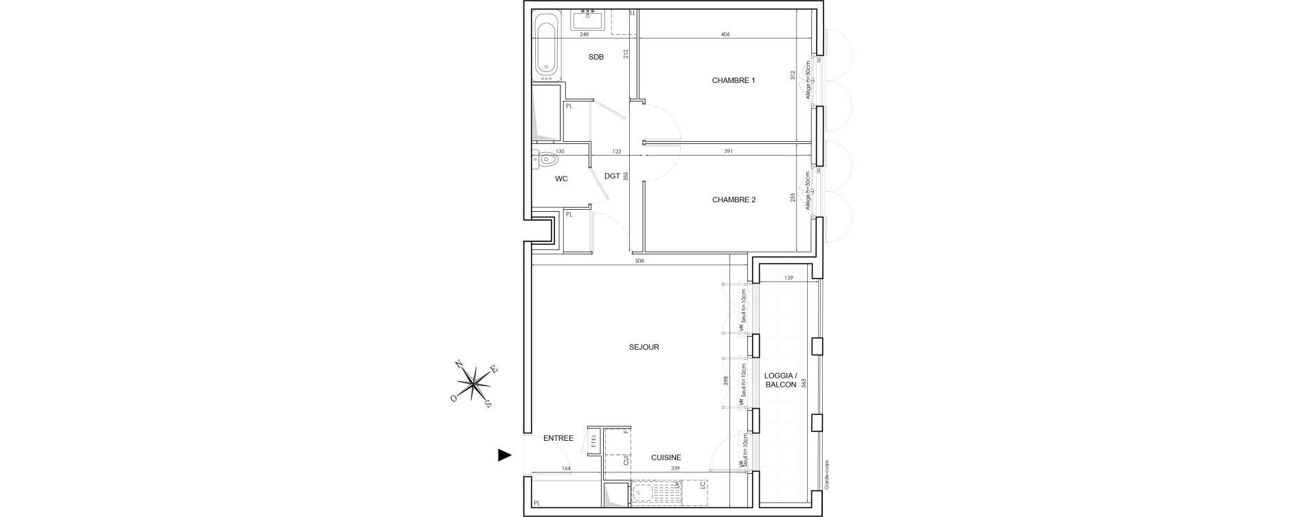 Appartement T3 de 64,64 m2 au Blanc-Mesnil Le blanc mesnil gare