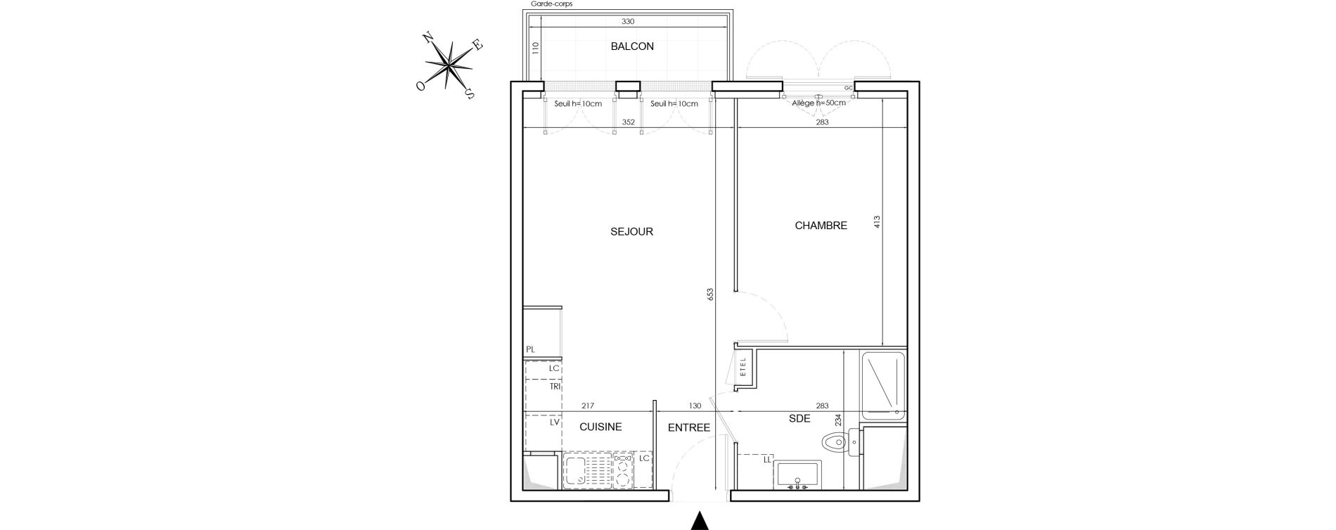 Appartement T2 de 39,65 m2 au Blanc-Mesnil Le blanc mesnil gare