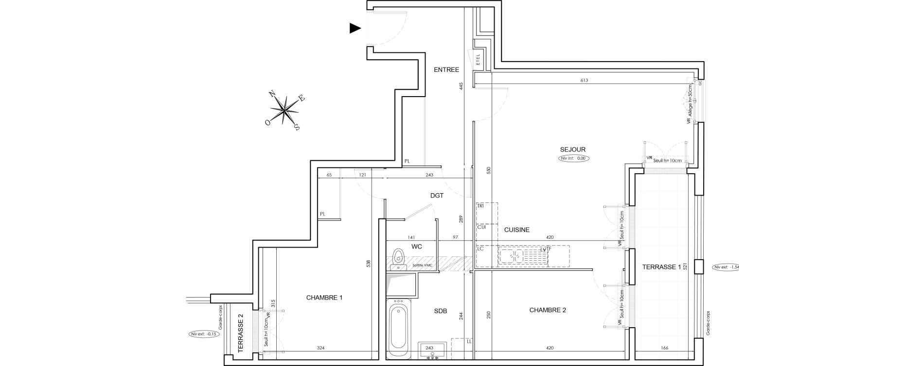 Appartement T3 de 73,93 m2 au Blanc-Mesnil Le blanc mesnil gare