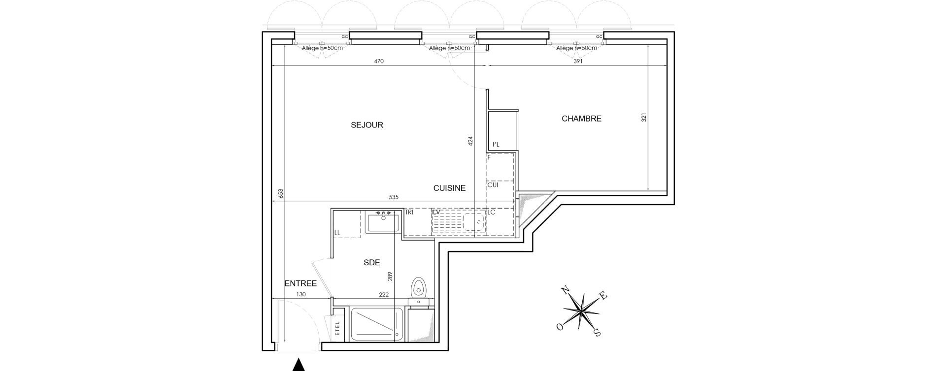 Appartement T2 de 40,17 m2 au Blanc-Mesnil Le blanc mesnil gare