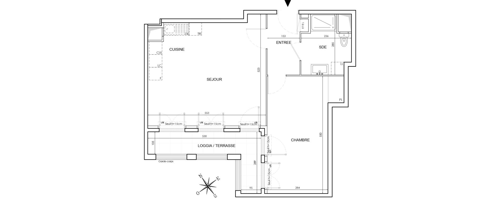 Appartement T2 de 52,81 m2 au Blanc-Mesnil Le blanc mesnil gare