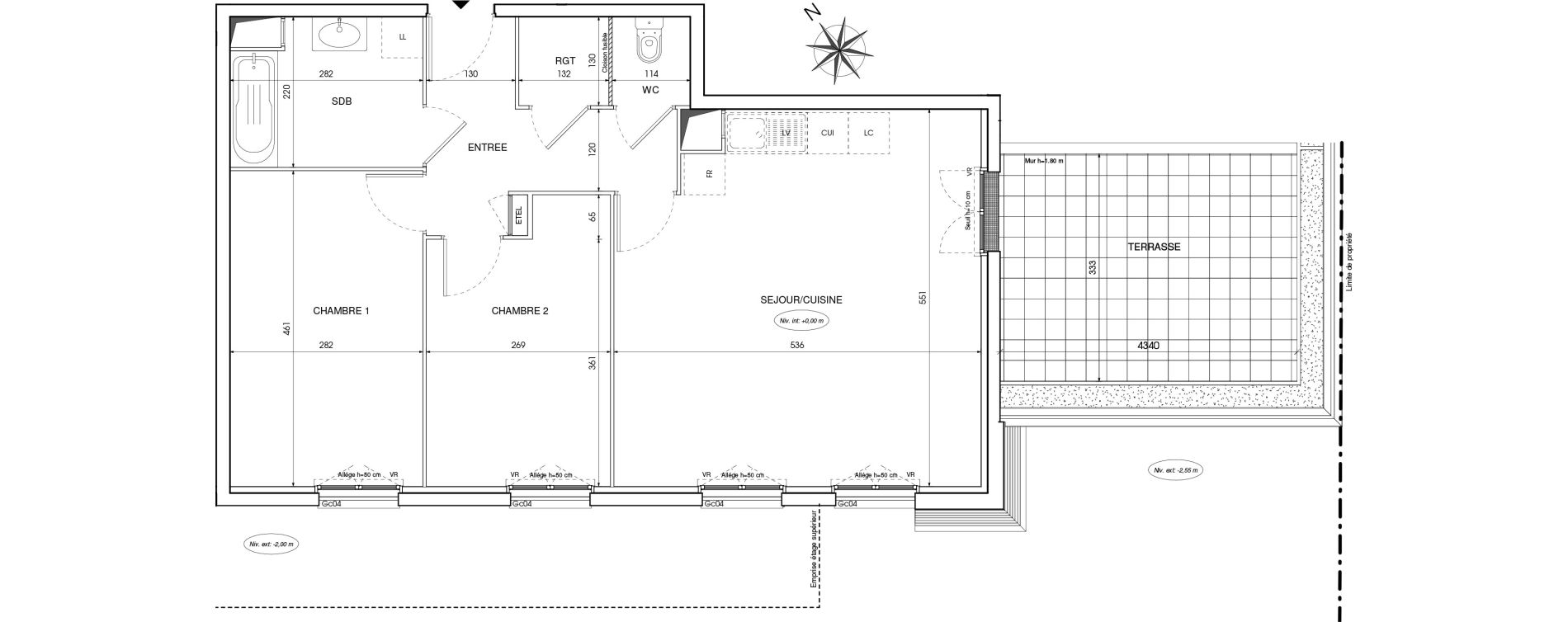 Appartement T3 de 67,28 m2 au Blanc-Mesnil Centre